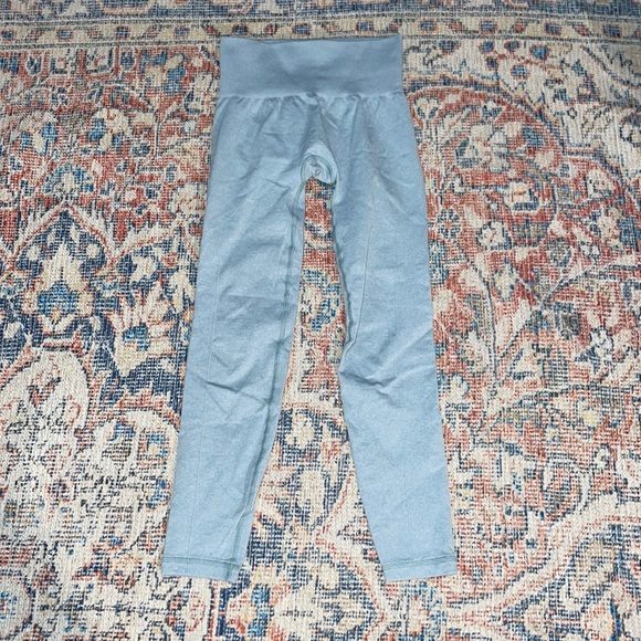 Sweaty Betty Athlete Seamless 7/8 Leggings in Smoke Blue Marl SZ US 4 EUC - Picture 4 of 7